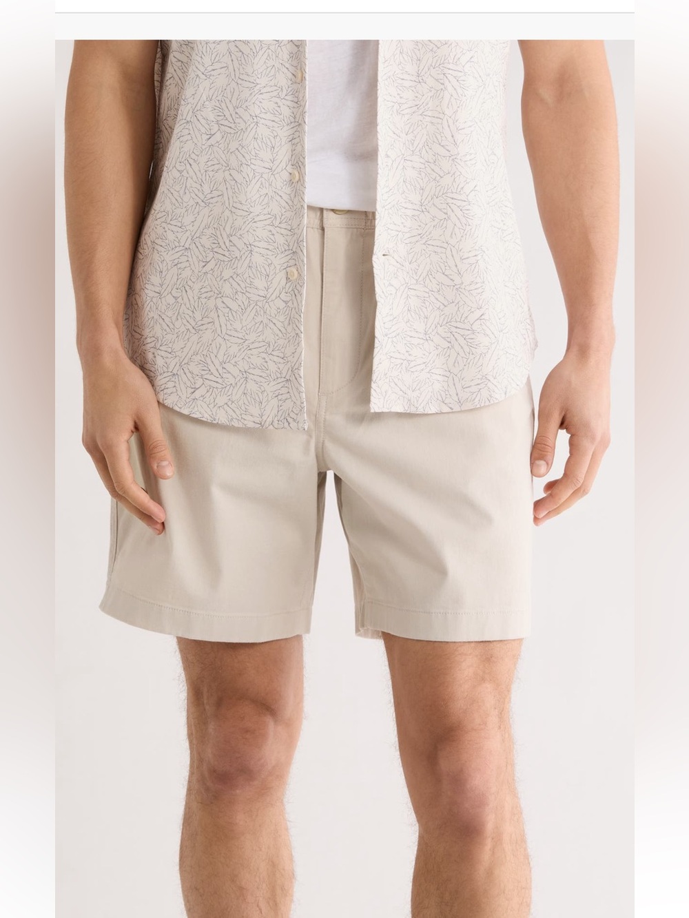 14th & Union Everyday Wallin 7 Inch Shorts elastic waist button medium NWT